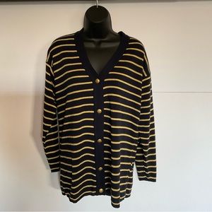 AKF- New York black and gold cardigan M